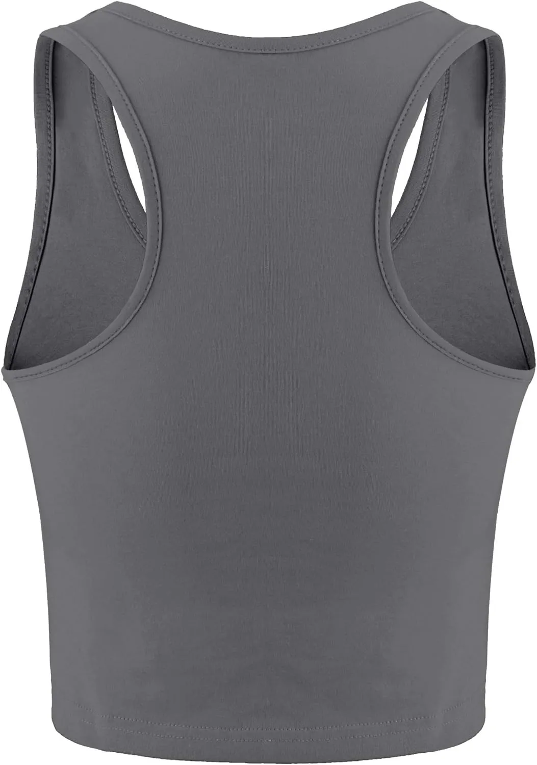 4 Pieces Basic Crop Tank Tops Sleeveless Racerback Crop Cami Top for Women
