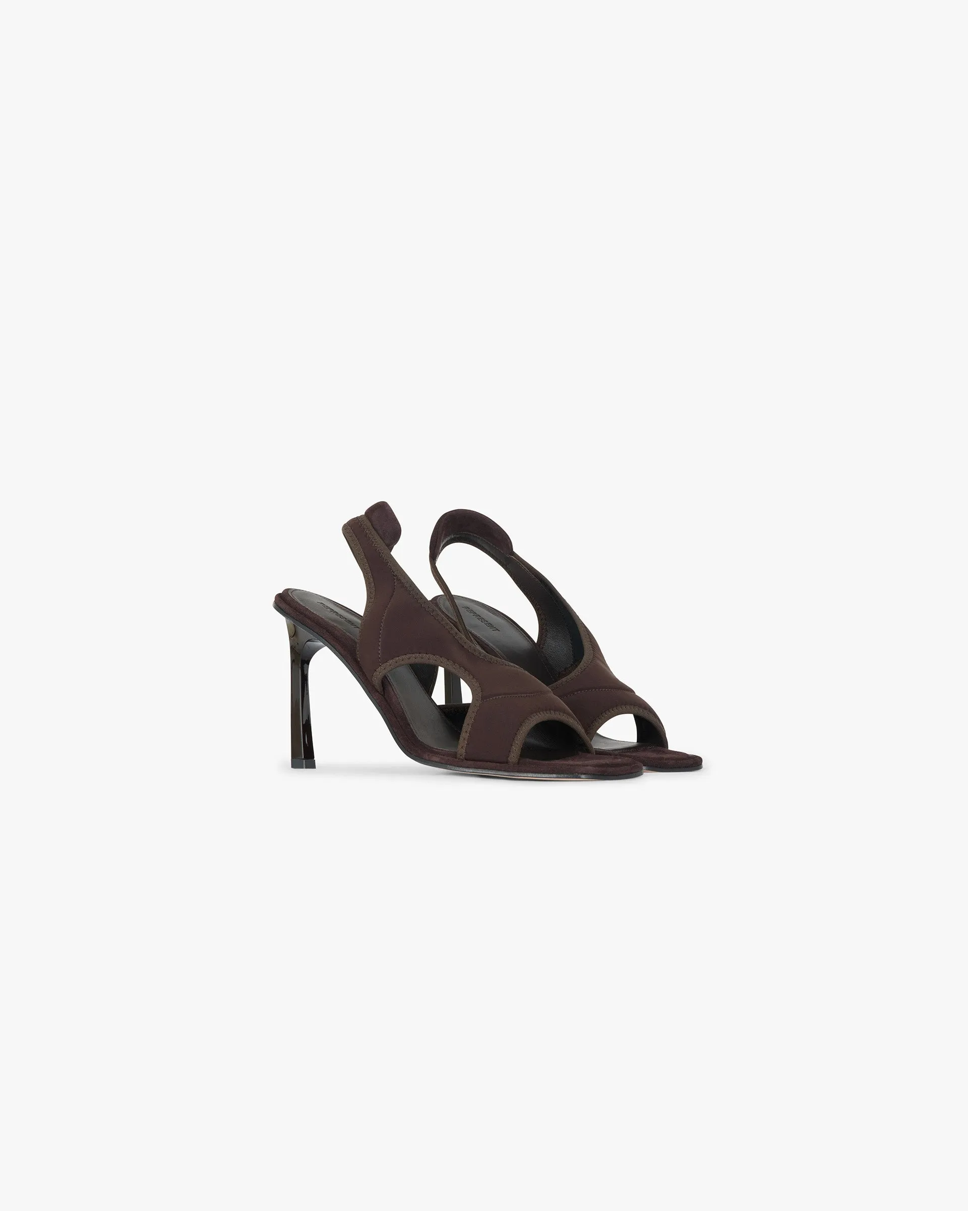 Asymmetric Stretch Heel - Chocolate