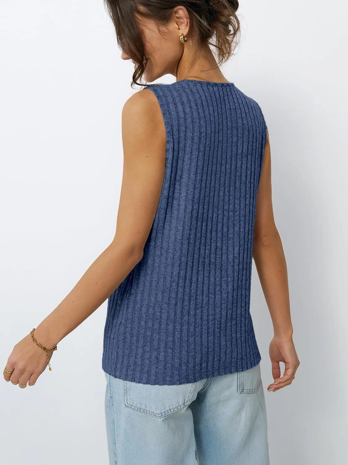 AUTOMET Womens Tank Tops Summer Sleeveless Shirts Spring 2025 V Neck Loose Fit Casual Clothes Trendy Fashion Outfits