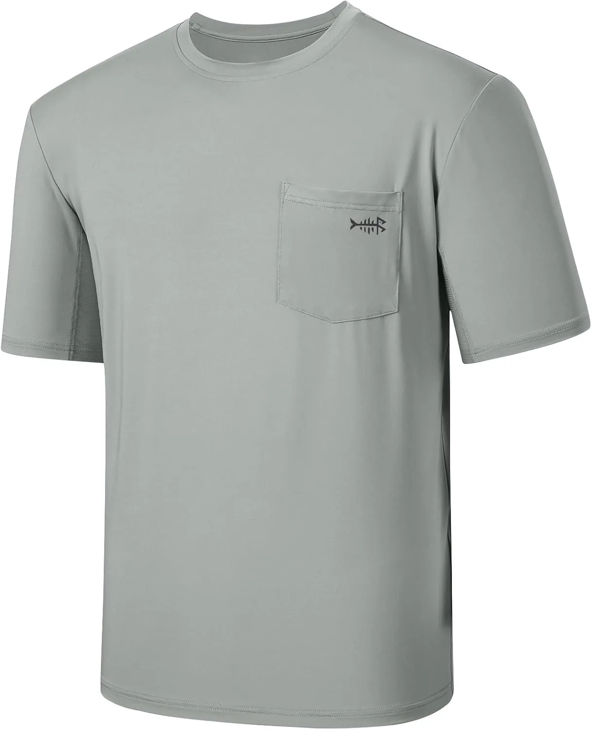 BASSDASH Mens UPF 50  Performance Short Sleeve Pocket T-Shirt UV Sun Protection Fishing Hiking Kayaking Sports Shirts
