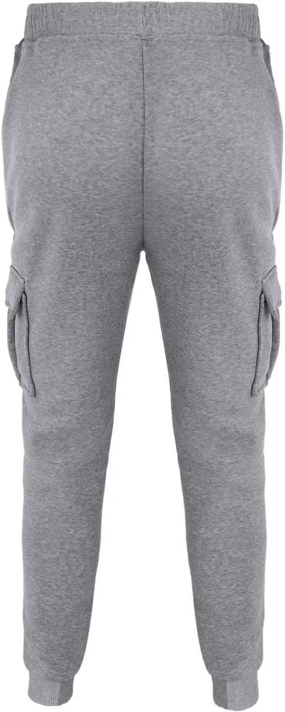 CRNTCEM Men's Cotton Tracksuit Bottoms Drawstring Straight Leg Athletic Jogging Pants Summer Workout Running Cargo Trousers