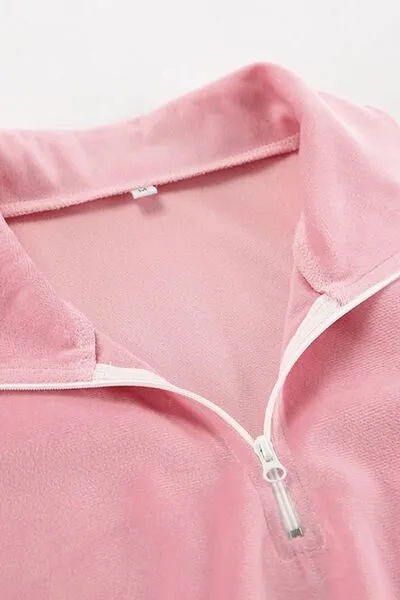 Cropped Sweatshirt and Jogger Set
