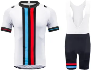 Cycling Jersey Fashion Men Summer Tops with Pockets   3D Gel bib Shorts Bicycle Set