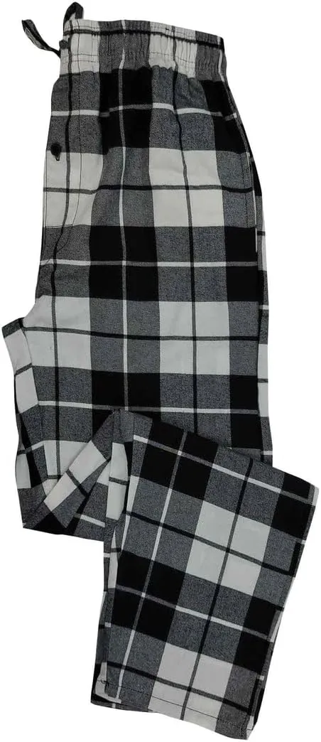 Different Touch 3 Pack Big and Tall Pajama Lounge Pants with Pocket Cotton Bottoms Sleepwear For Men