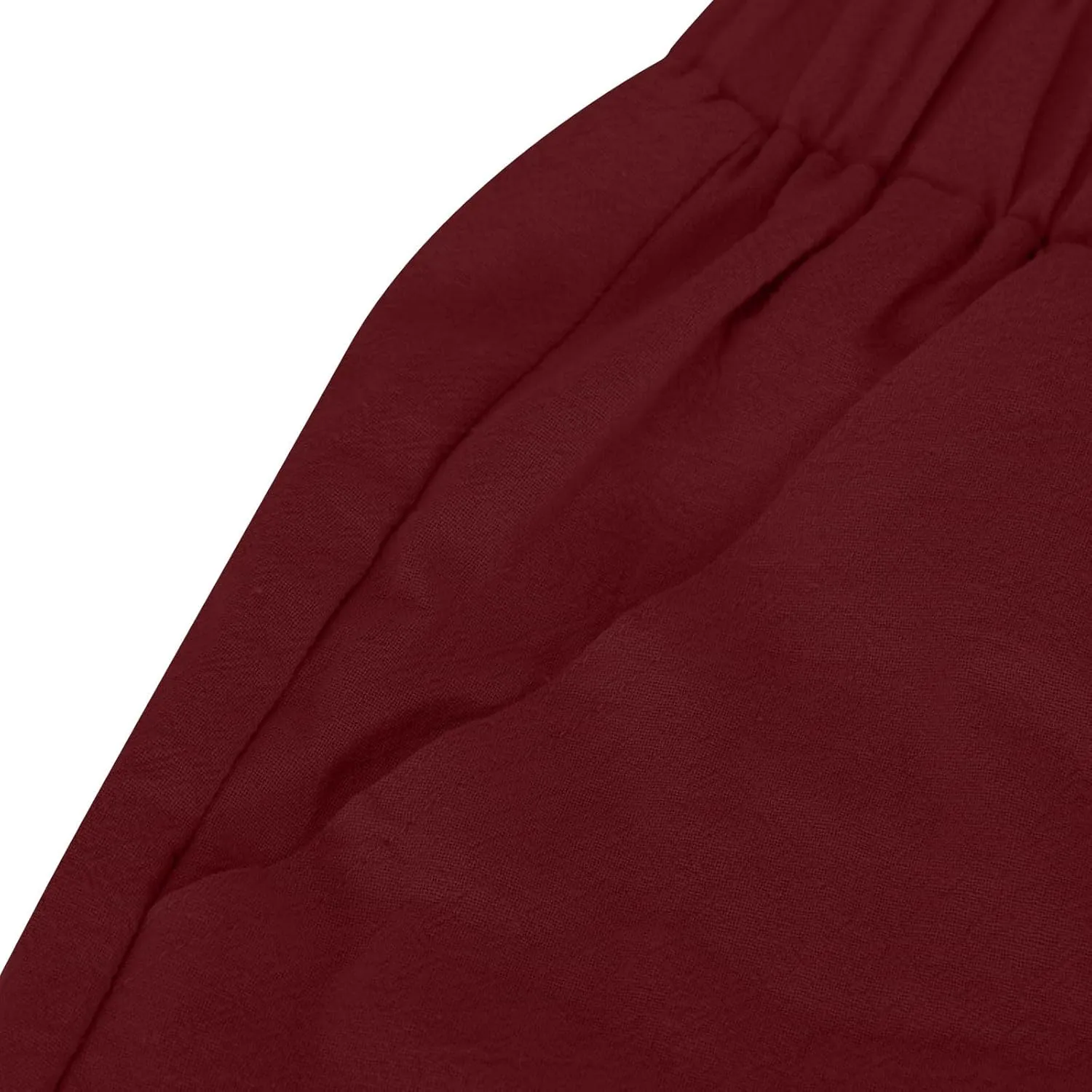 Flowy Pants for Women Straight Leg Cotton Linen Palazzo Trousers Elastic High Waisted Summer Casual Beach Outfit