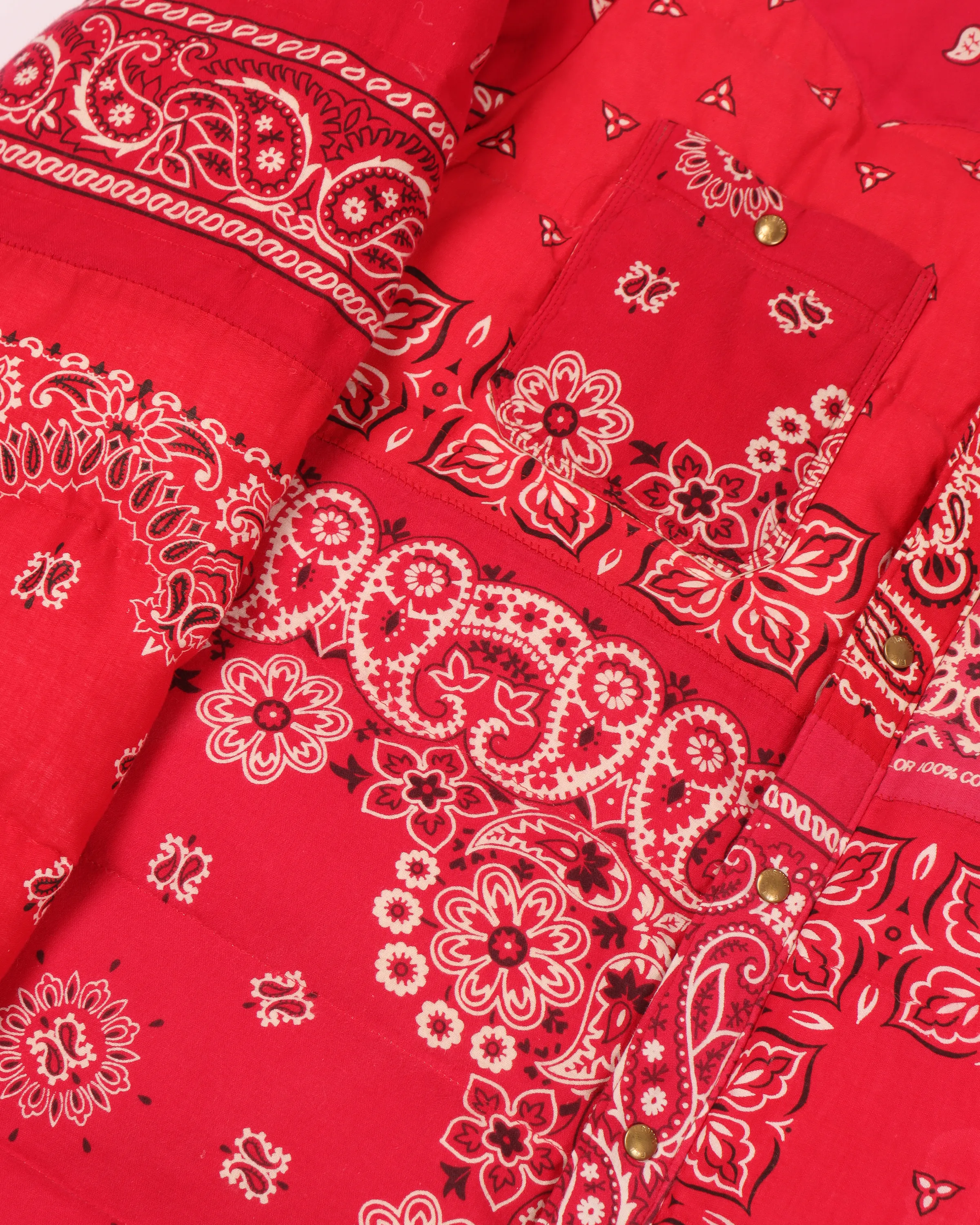 FW 2012 Red Bandana Kerchief Down Jacket