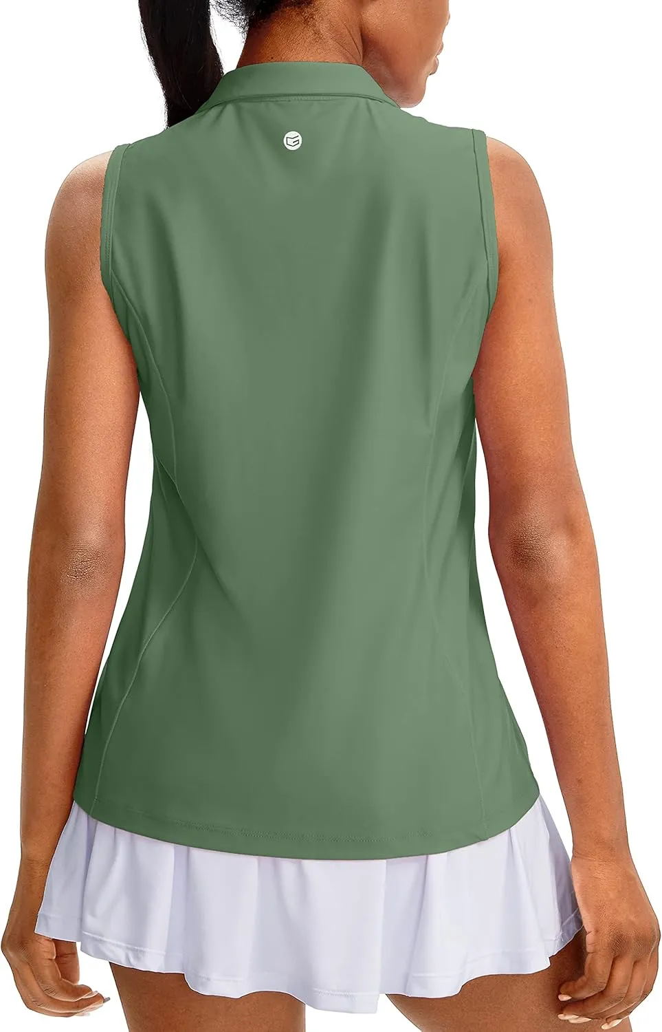 G Gradual Women's Sleeveless Golf Polo Shirts Tennis Quick Dry Collared Tank Tops V-Neck Polos for Women