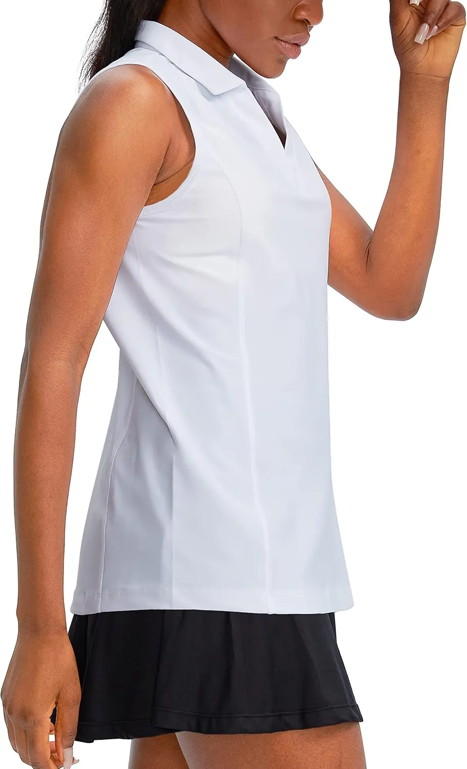 G Gradual Women's Sleeveless Golf Polo Shirts Tennis Quick Dry Collared Tank Tops V-Neck Polos for Women