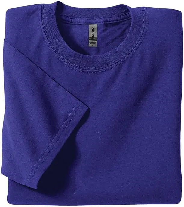 Gildan Men's 2000 Ultra Cotton T-Shirts, Bulk Undershirts for Men Multipack - G200 Adult Short Sleeve Crewneck Tee