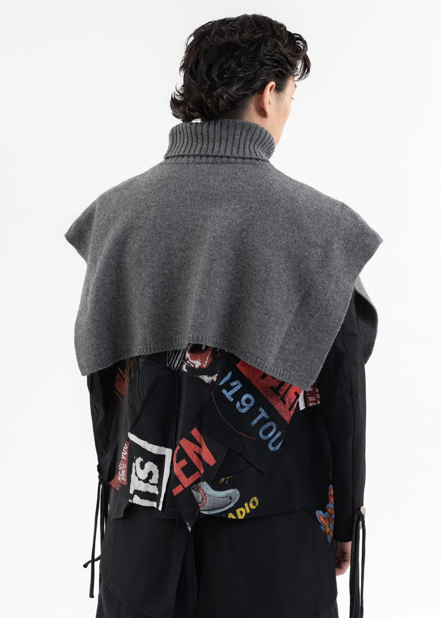 Grey LOOPING KNIT VEST