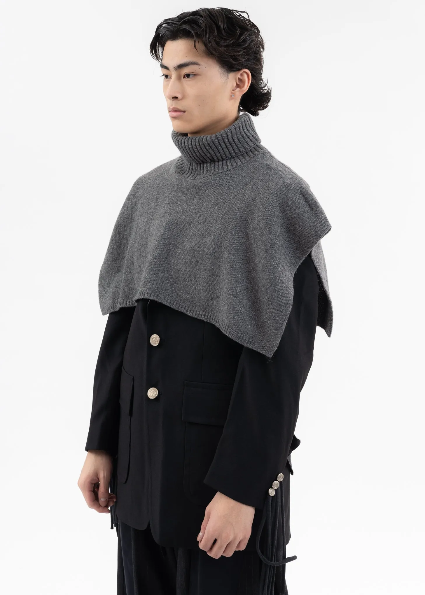 Grey LOOPING KNIT VEST