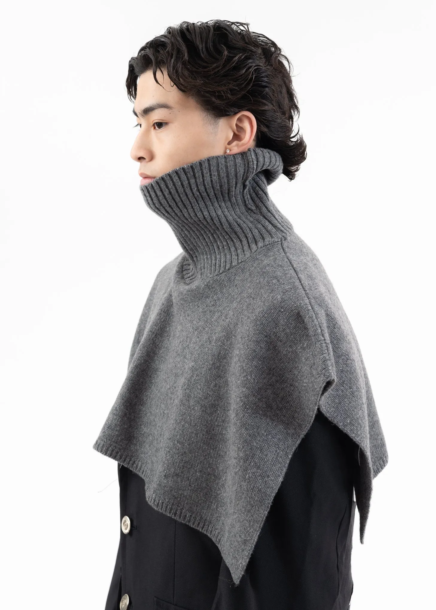 Grey LOOPING KNIT VEST