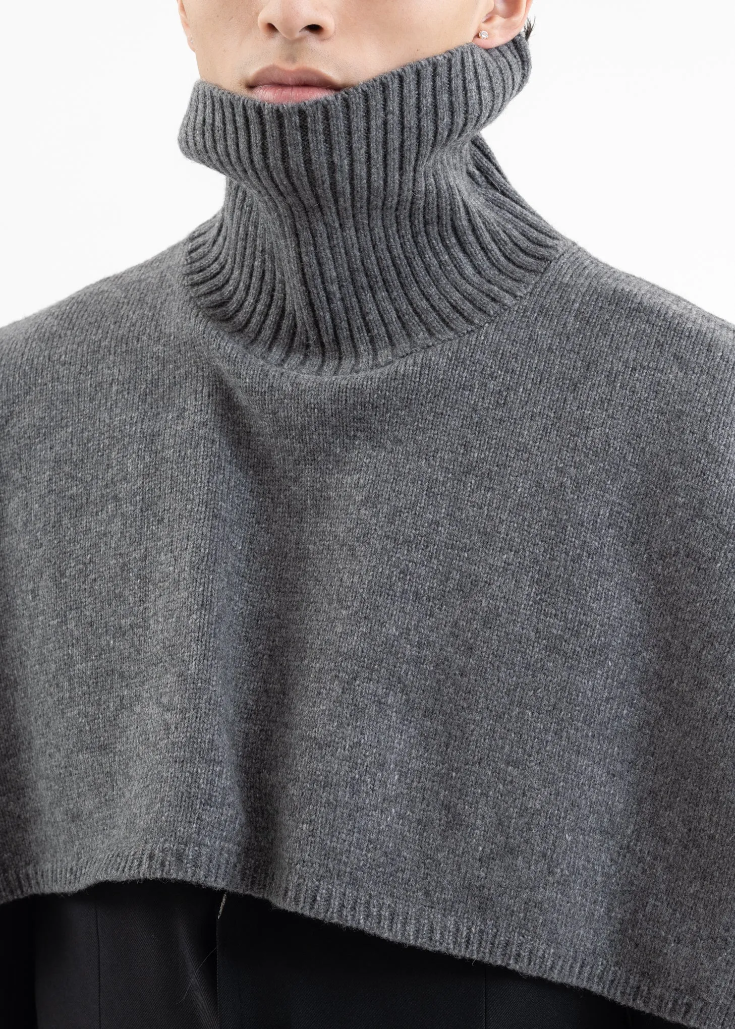 Grey LOOPING KNIT VEST