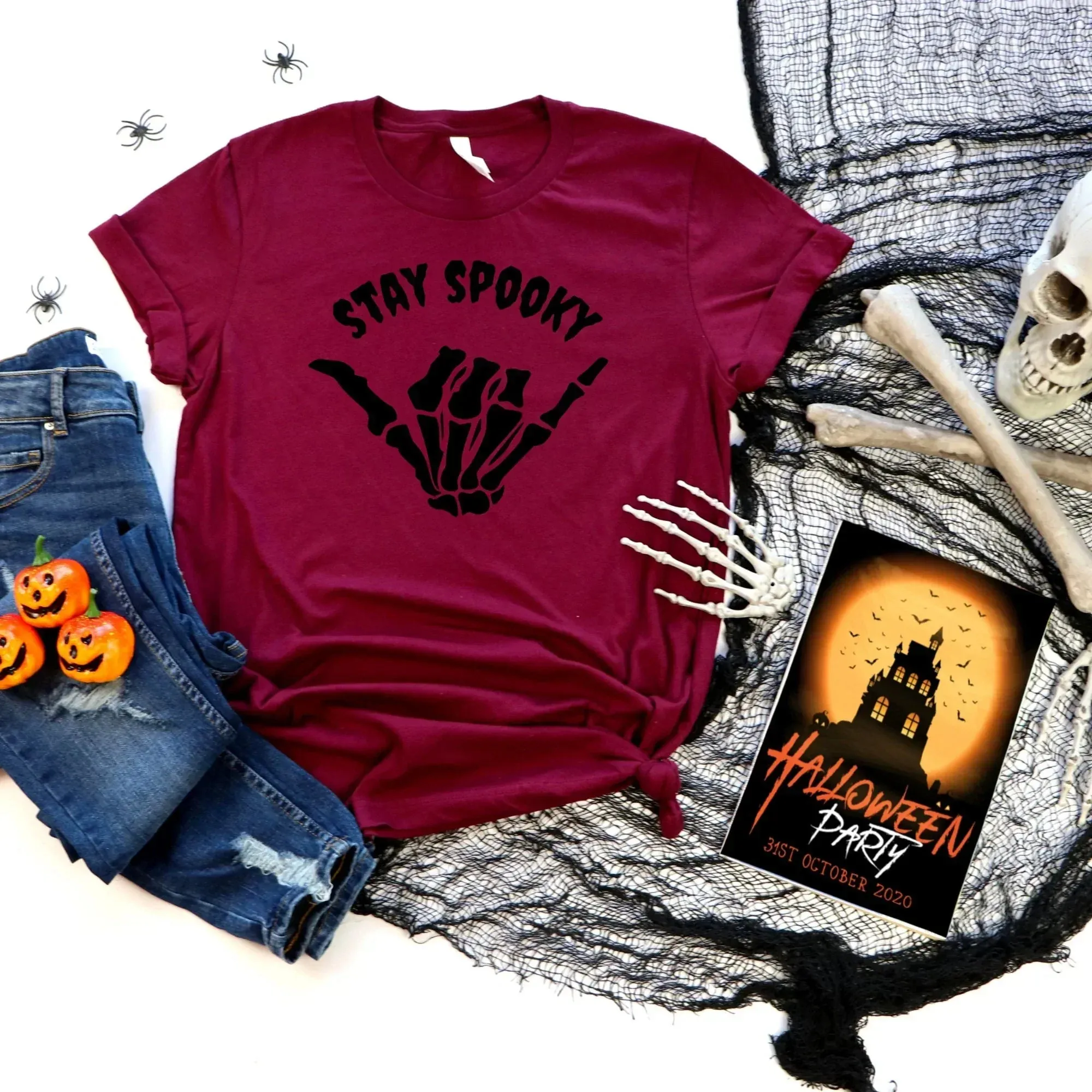 Halloween Sweater, Halloween Crewneck, Spooky Vibes,  Halloween Party, Horror Shirt Funny Halloween Tshirt, Cute Retro Women's Hoodie