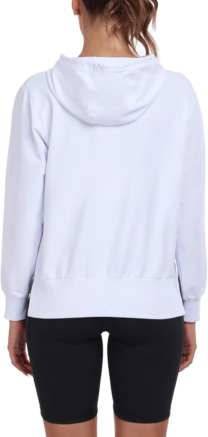 HISKYWIN Womens Long Sleeve Hoodie Shirts UPF 50  Sun Protection Lightweight Running Pullover Athletic Tops with Thumb Hole