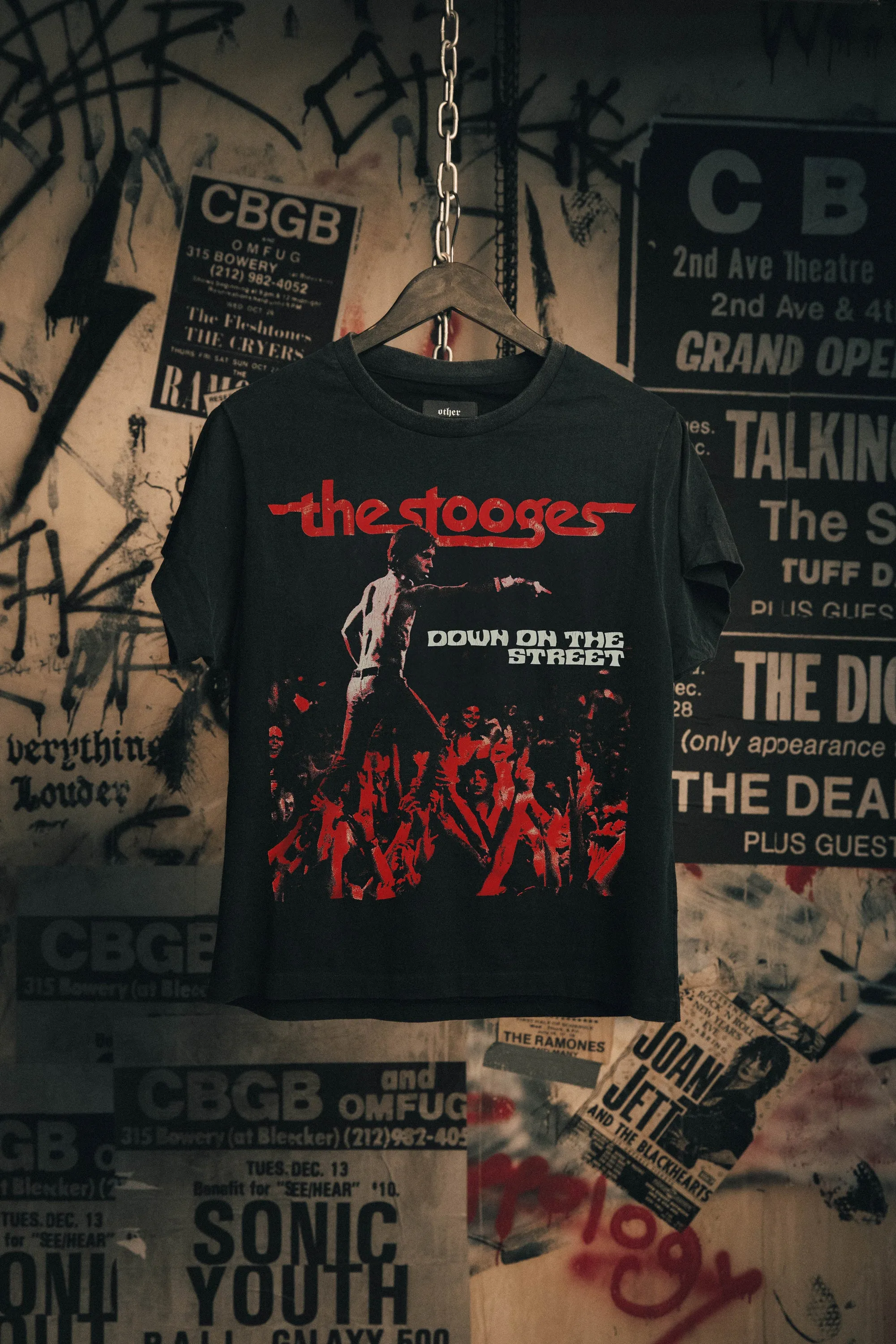 IGGY & THE STOOGES DOWN ON THE STREET VINTAGE T-SHIRT