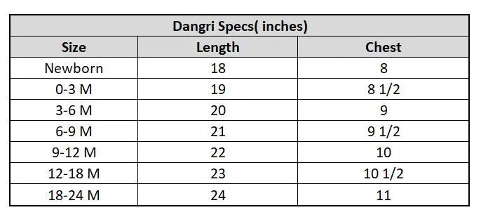 Infant Boys Cotton Terry Dangri