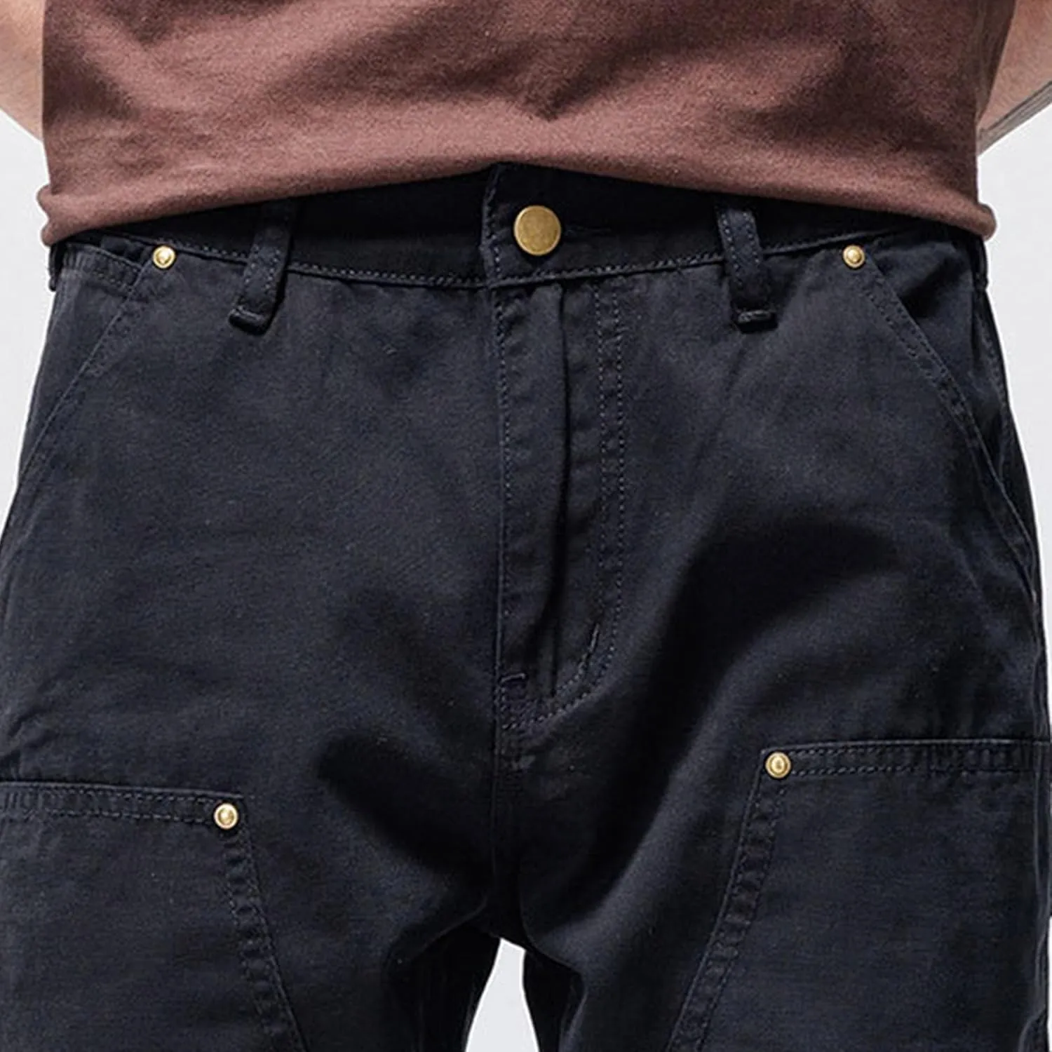 JEShifangjiusu Mens Pants Cargo Joggers Sweatpants Cotton Elastic Waist Trousers Casual Slim Fit Chino Trousers With Pockets