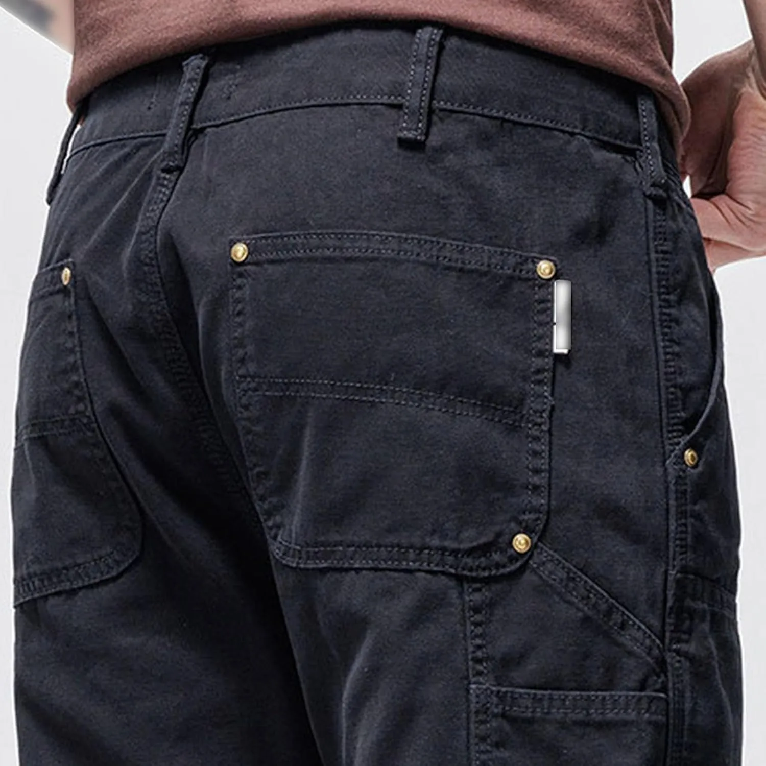 JEShifangjiusu Mens Pants Cargo Joggers Sweatpants Cotton Elastic Waist Trousers Casual Slim Fit Chino Trousers With Pockets