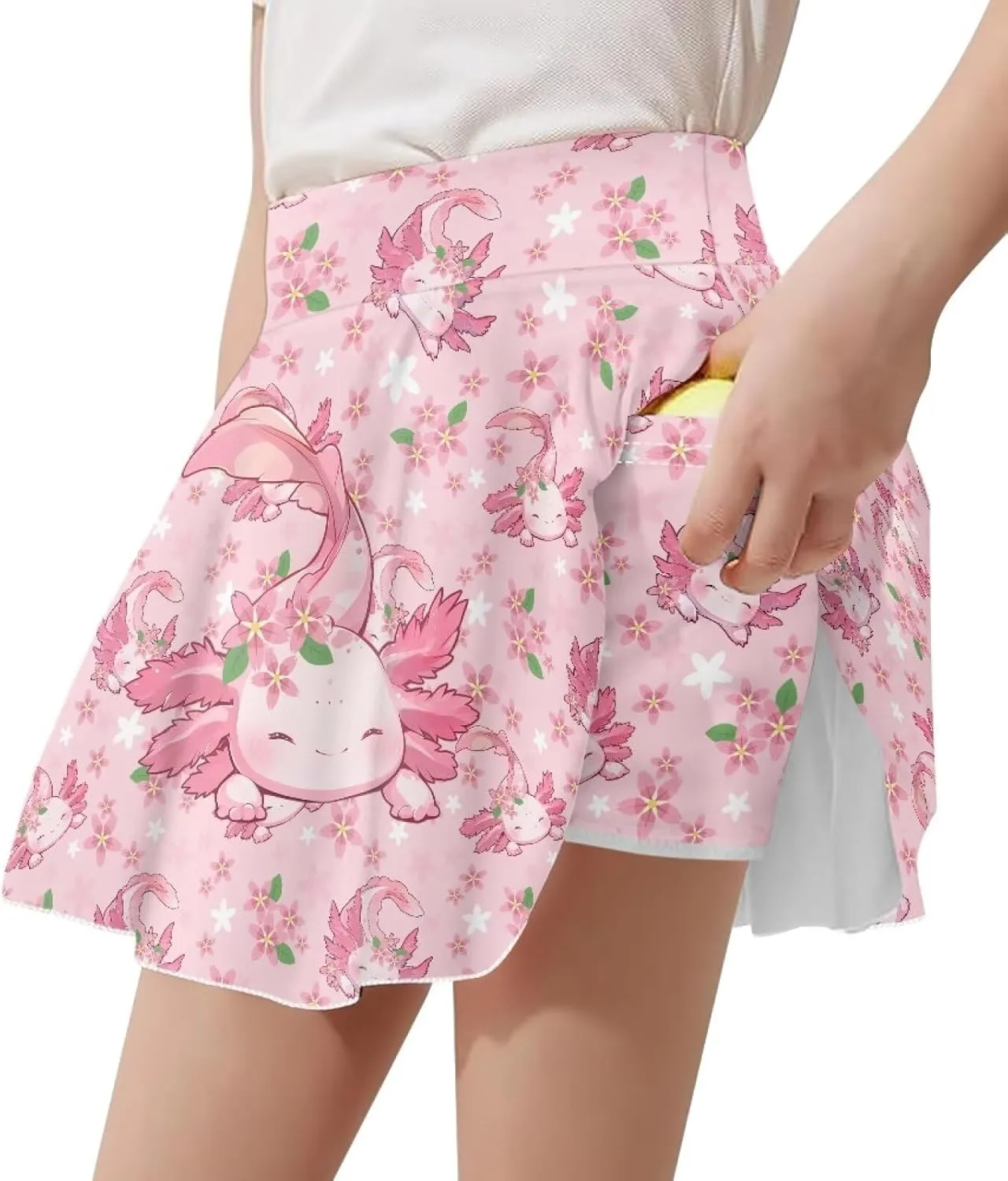 Kids Athletic Skirt with Liner Shorts for Back to School Everyday Casual Outdoor Running Machine Washable