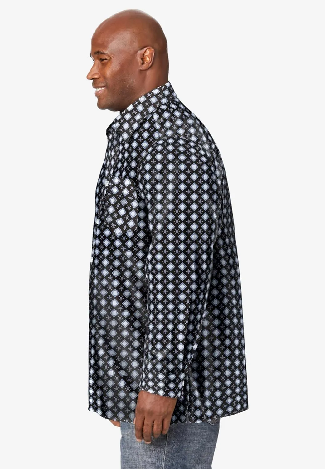 KingSize Men's Big & Tall Tall The No-Tuck Casual Shirt