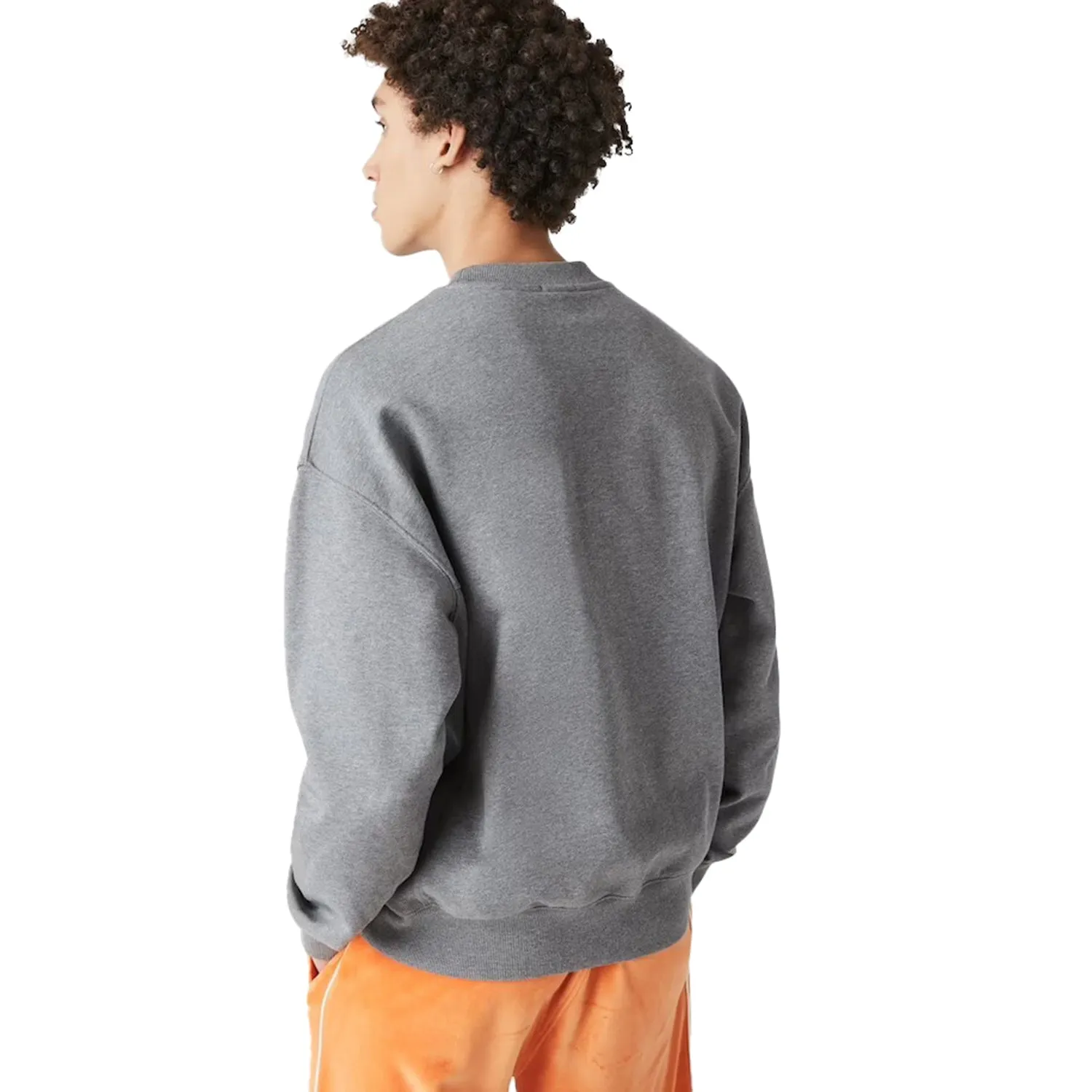 Lacoste Men's Crew Sweatshirt Grey Chine