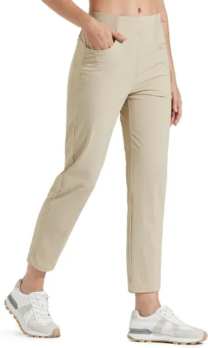 Libin Womens Golf Pants Quick Dry Hiking Pants Lightweight Work Ankle Dress Pants for Women Business Casual Travel