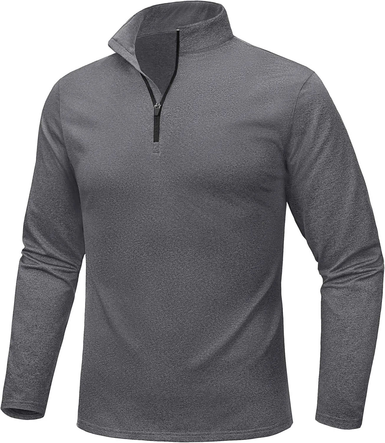 MAGCOMSEN Mens Quarter Zip Pullover Fleece Lined Long Sleeve Golf Shirts 1/4 Zip Thermal Running Athletic Sweatshirts