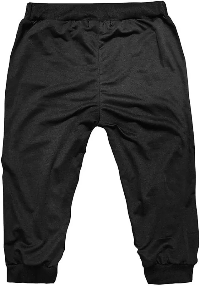 Mens 3/4 Joggers Capri Pants Slim Fit Lightweight Yoga Running Athletic Active Pants Casual Workout Gym Training Sweatpants
