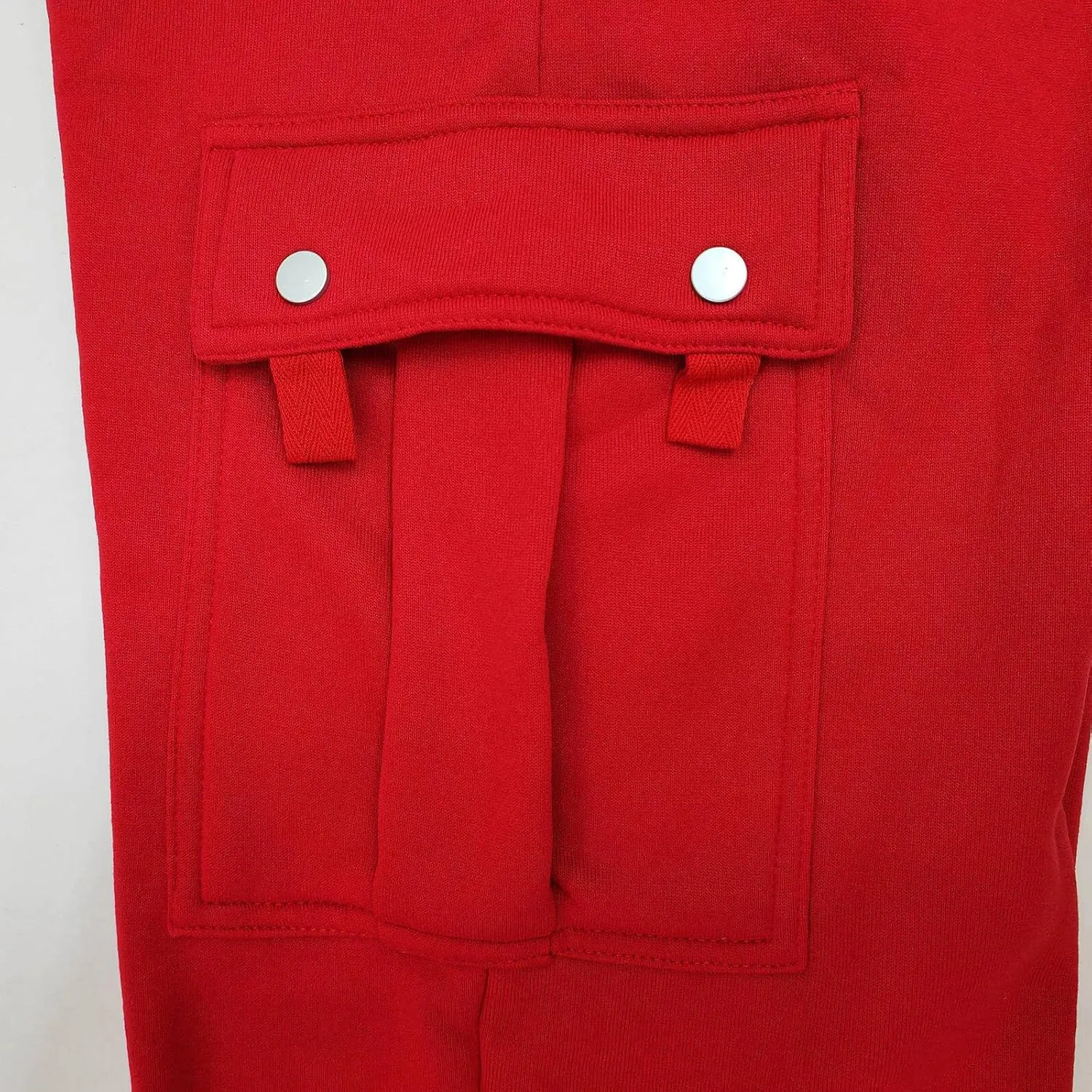 Men's Cargo Pants Plus Size Pocket Lace Up Elastic Waist Pants Trousers Overall Cute Plush