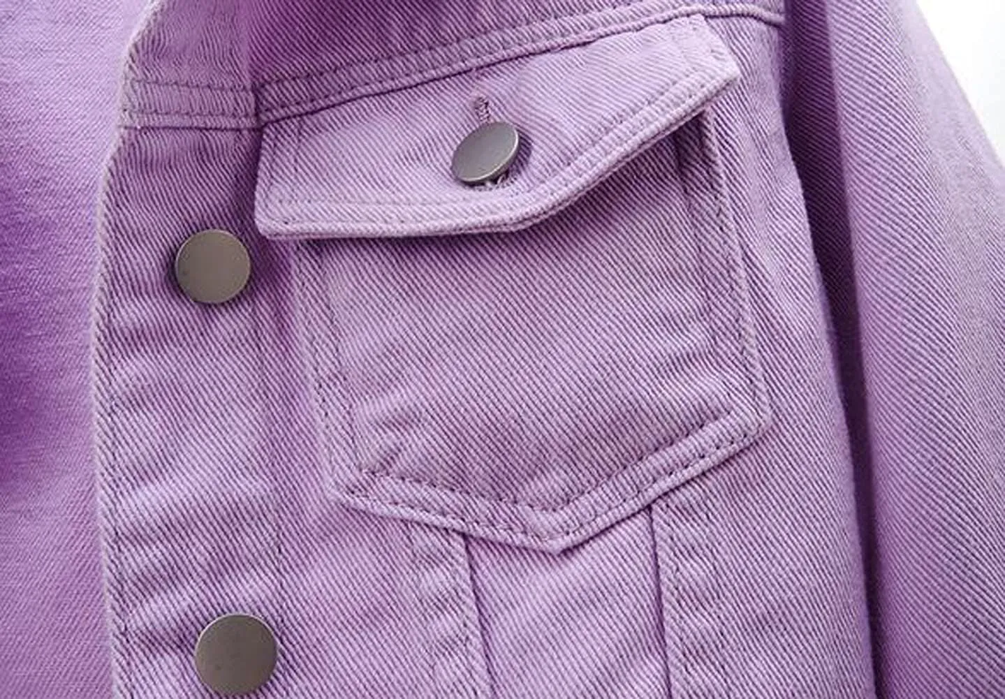 MYtodo Women's Colored Short Denim Jacket Seven-point Sleeve Jean Jacket Shawl Tops