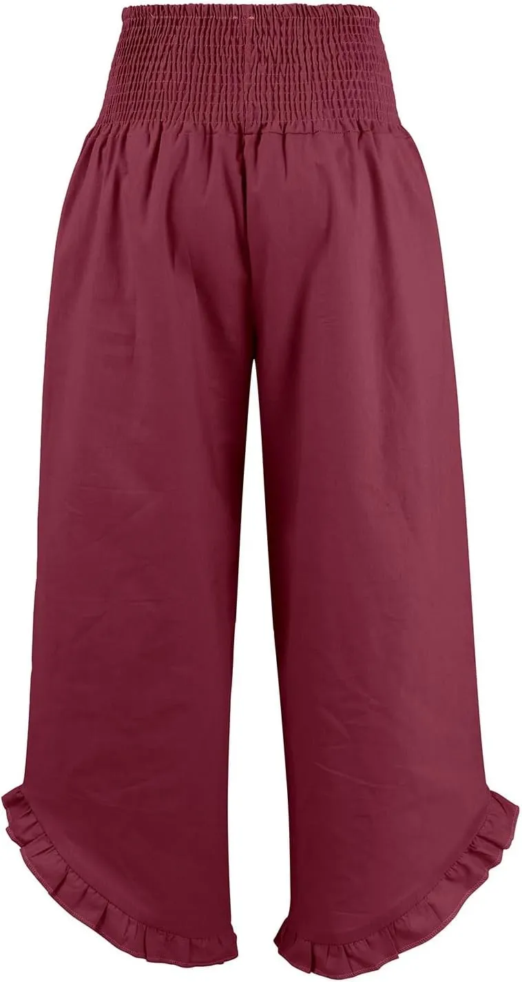 Pants for Women, Straight Leg Pants Wide High Waisted Summer Casual Baggy