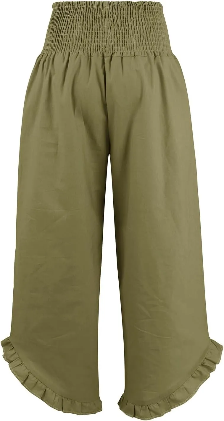 Pants for Women, Straight Leg Pants Wide High Waisted Summer Casual Baggy