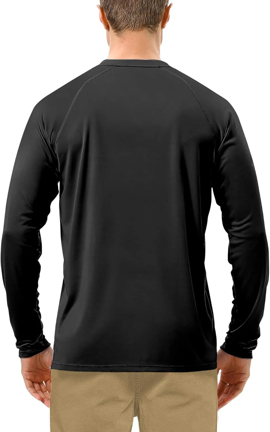 Roadbox Mens UPF 50  UV Sun Protection Shirts Outdoor Long Sleeve SPF Rash Guard for Fishing Hiking Swimming Running