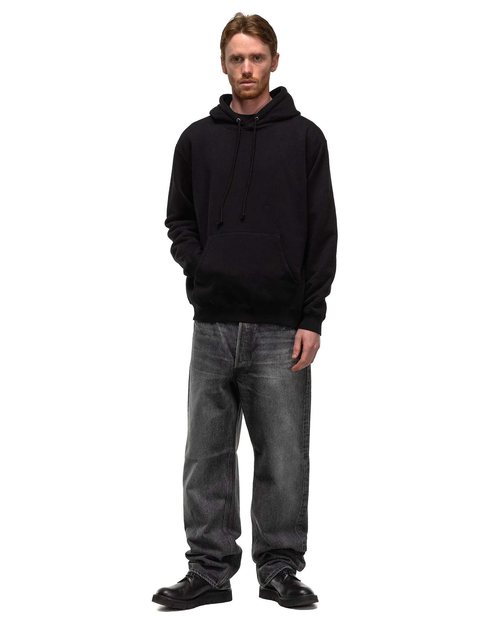Smooth Soft Sweat P/O Parka Black