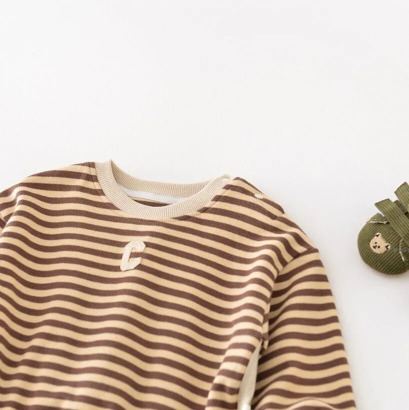 Striped Baby Casual Long Sleeve Top