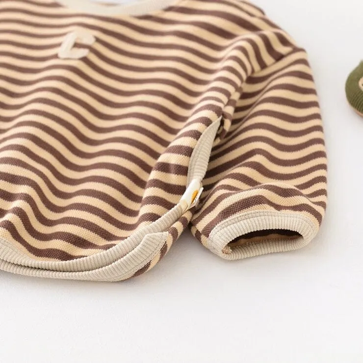 Striped Baby Casual Long Sleeve Top