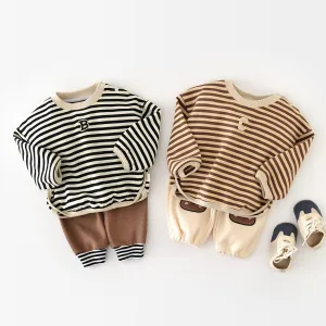 Striped Baby Casual Long Sleeve Top