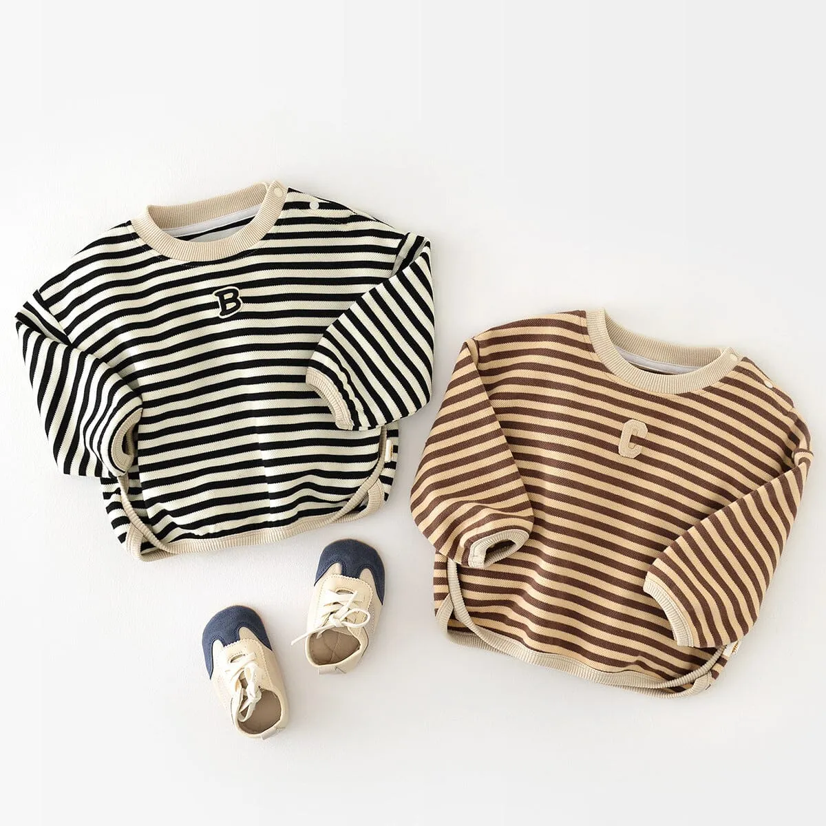 Striped Baby Casual Long Sleeve Top