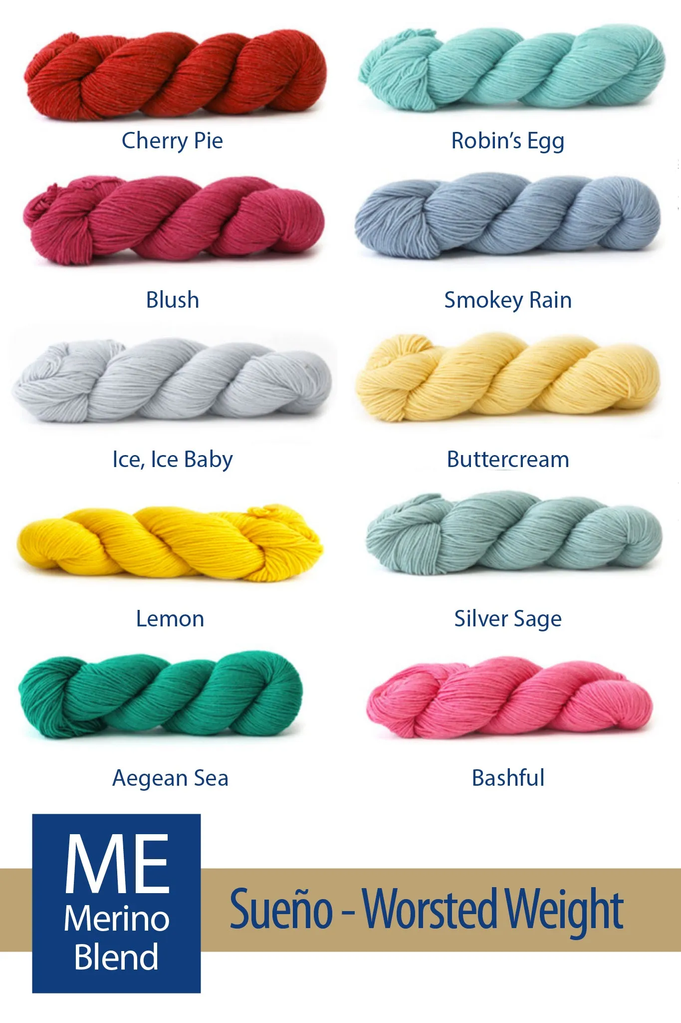 Sueño Worsted from HiKoo – 33 color options