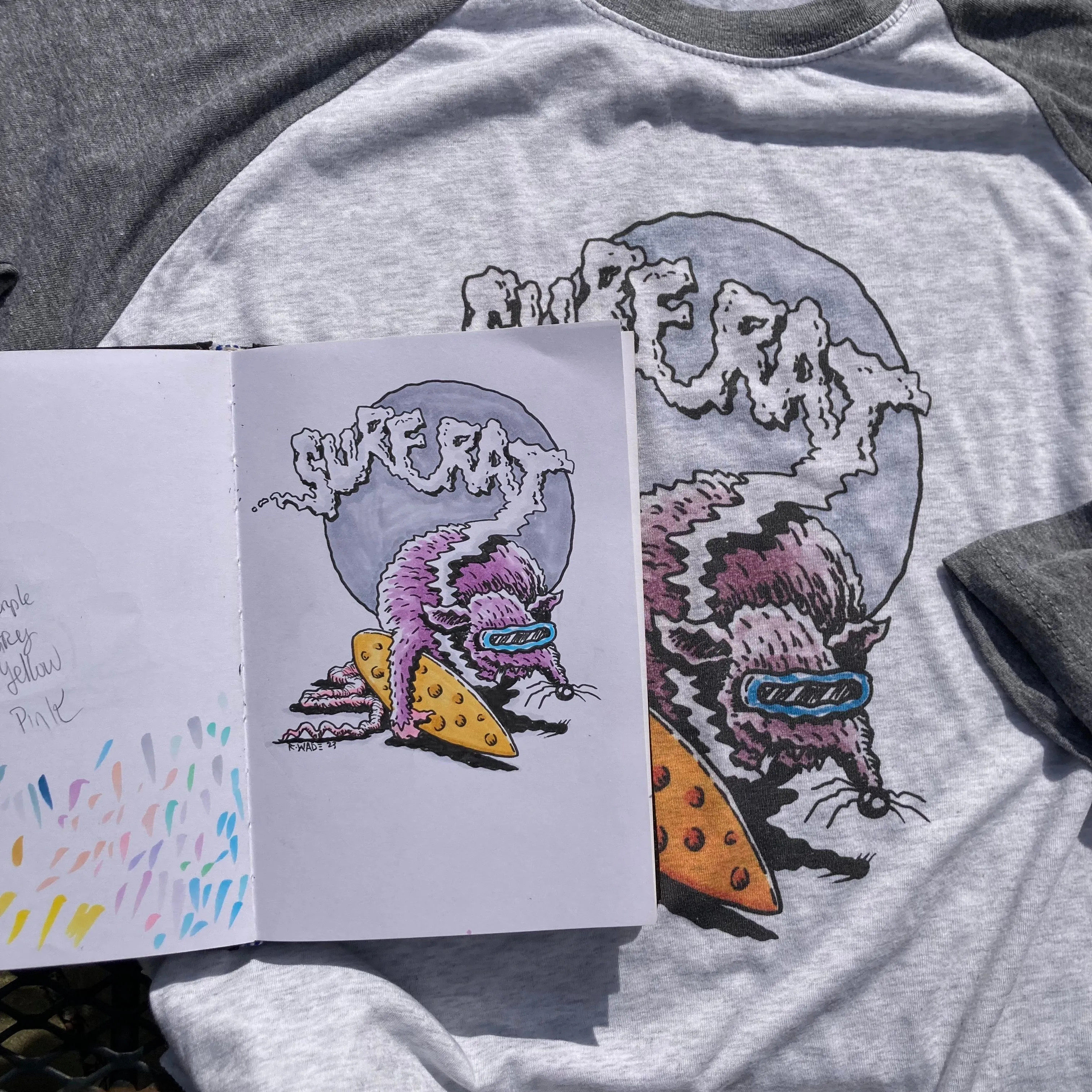 Surf Rat 3/4 sleeve shirt