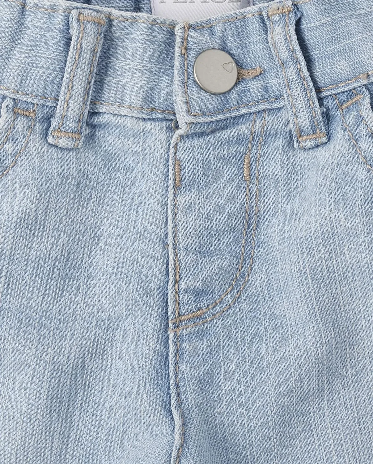 The Children's Place Baby Toddler Girls Denim Shortie Shorts 3 Pack