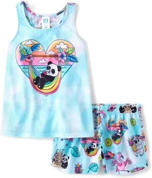 The Children's Place,Girls,Sleeveless Tank Top and Shorts 2 Piece Pajama Set