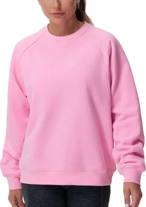 THE GYM PEOPLE Women's Oversized Fleece Sweatshirts Loose Fit Crewneck Long Sleeve Pullover Tops
