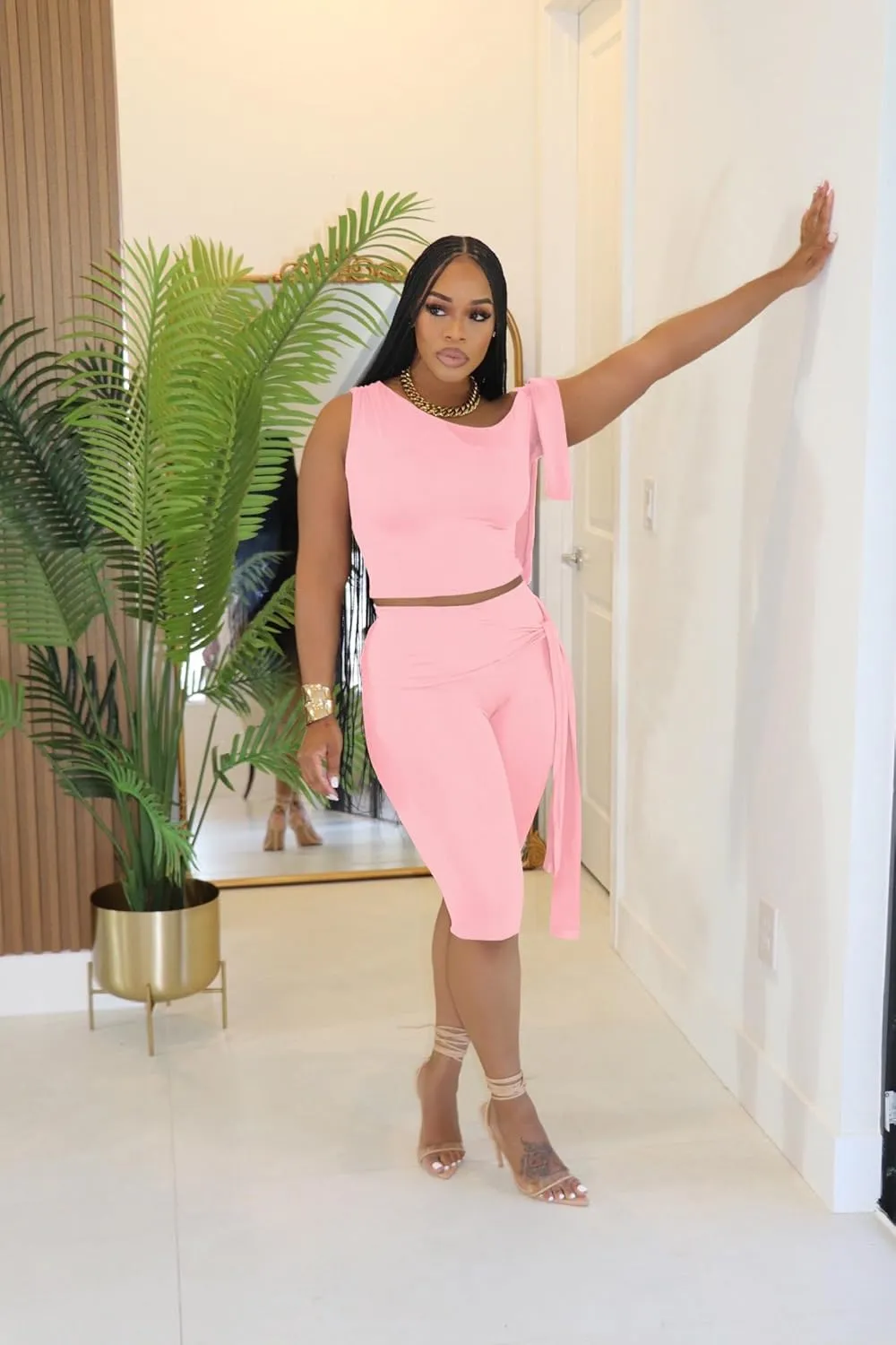 Two Piece Sets for Women Summer Outfits Off The Shoulder Tops Pants Sets Sexy Jumpsuits Vacation Outfits Matching Sets
