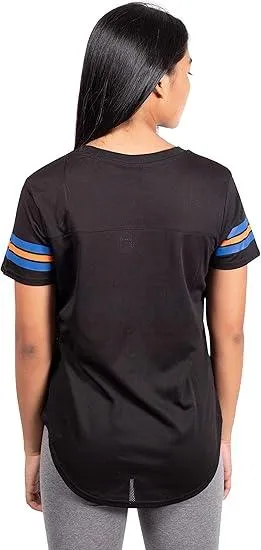 Ultra Game NBA Official Women's Soft Mesh T-Shirt, New York Knicks, Black|New York Knicks
