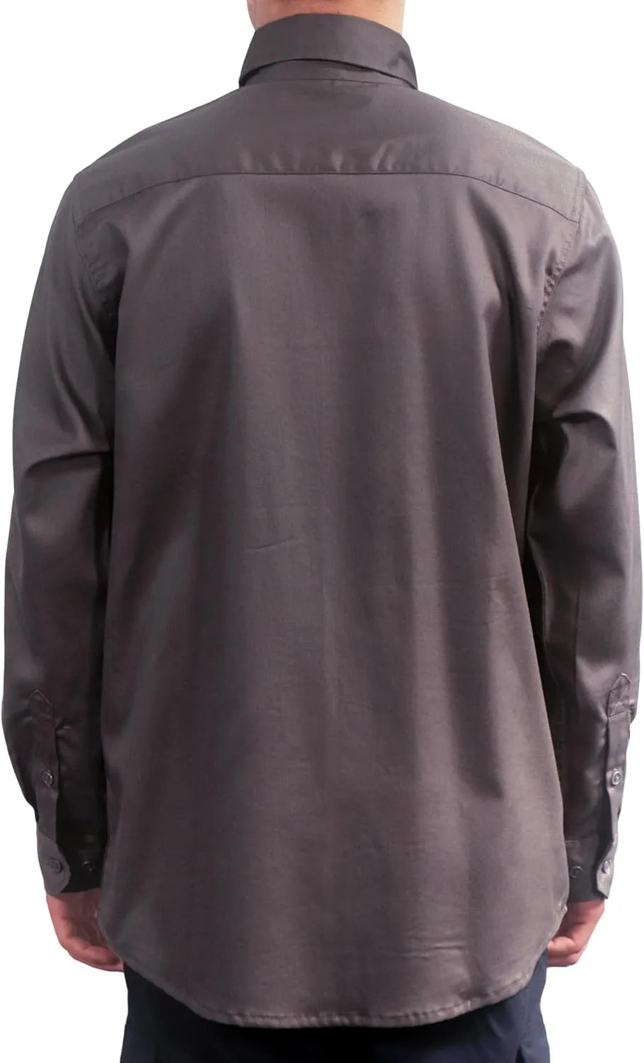 VATRENUS FR Shirts for Men 6.5oz Button Down Flame Resistant 100% Cotton Men's Pre-Washed Fire Retardant Work Shirt