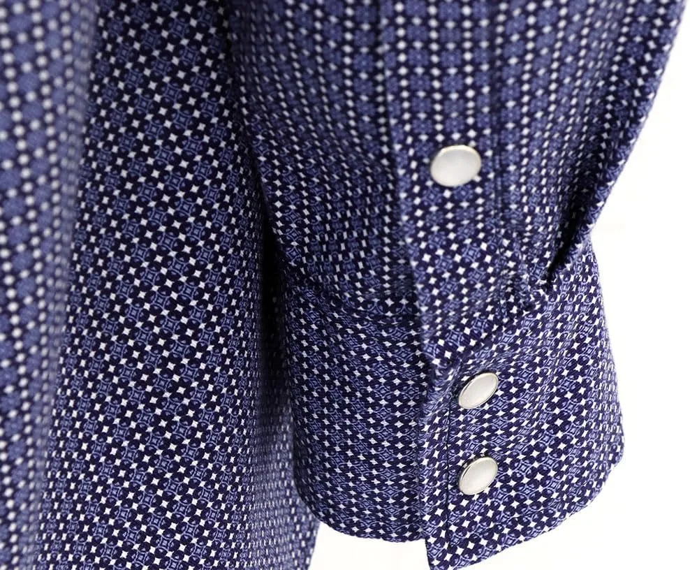VATRENUS FR Shirts for Men Print Plaid 6.5oz Flame Resistant 100% Cotton Men's Pre-Washed Fire Retardant Work Shirt