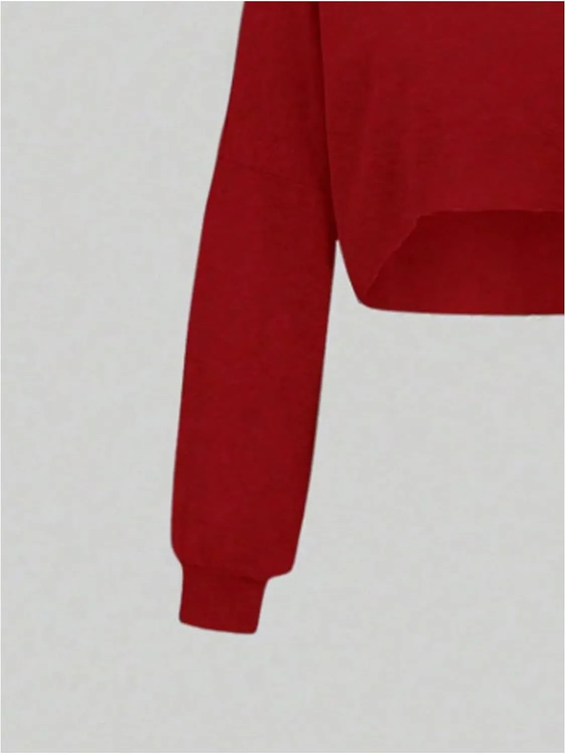 Verdusa Girl's Y2k Off The Shoulder Crop Tops Asymmetrical Neck Fall Athletic Sweatshirts