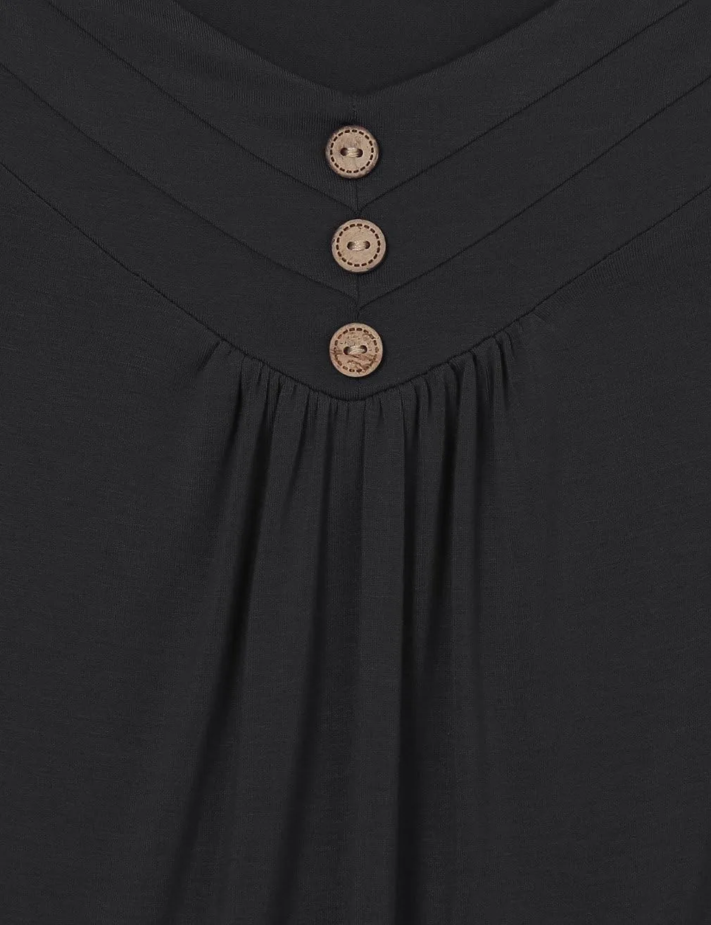 Viracy Women's Summer Button V Neck Pleated Spaghetti Strap Camisole Tank Tops (M-3XL)